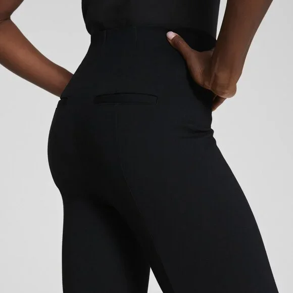 SPANX supersmooth™ PerfectFit Ponte Micro Flare Pant Slacks Classic Black S - Picture 4 of 6